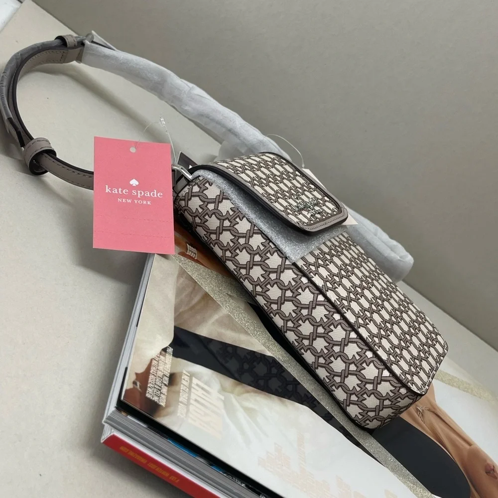 (new+tag) Kate Spade flap phone crossbody fits large iPhone Pro Max + card slots